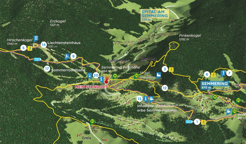Wanderstarttafeln Wiener Alpen