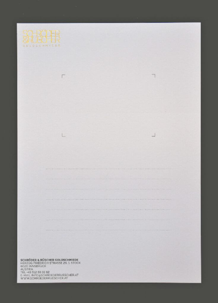 Redesign Schröder & Rüscher Goldschmiede