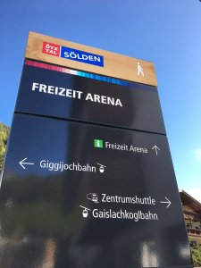 Fußgängerleitsystem Sölden