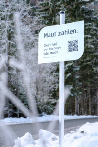 Kaiserbachtal Maut zahlen Beschilderung