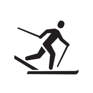 Langlaufstrecke Piktogramm